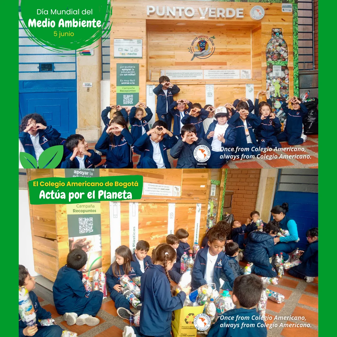 Celebración del día del medio ambiente en el Colegio Americano de Bogotá