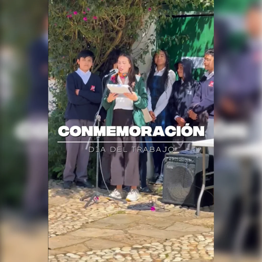 Celebración del Día del Trabajo en el Colegio Campestre José Joaquín Castro Martínez de Bogotá