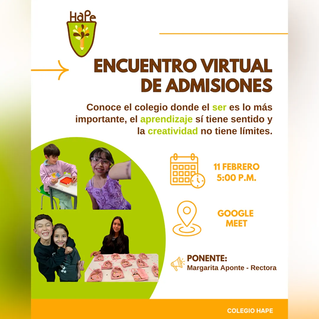Encuentro Virtual de Admisiones Colegio HaPe de Bogotá