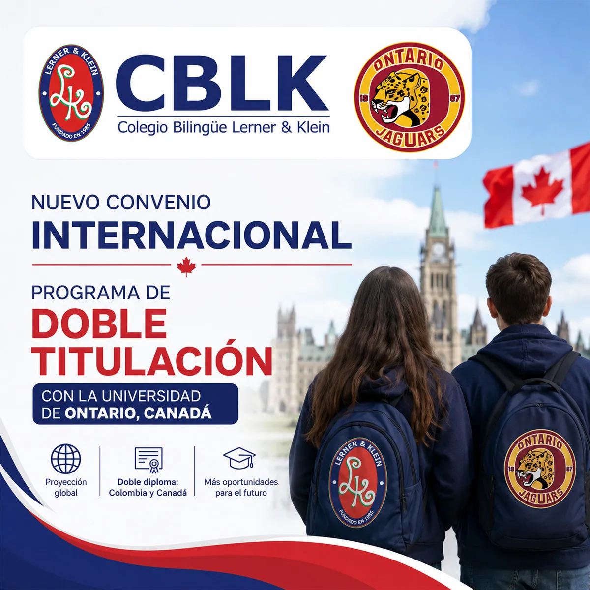Colegio Bilingüe Lerner & Klein, Tenjo: doble titulación